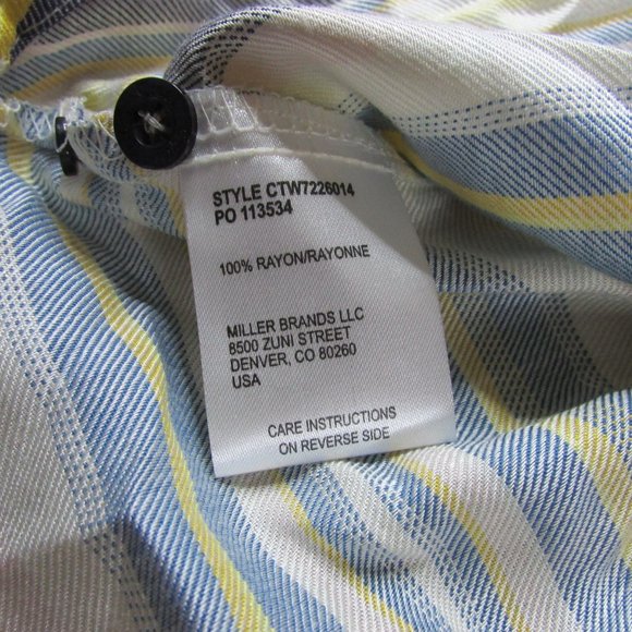 NWT Cruel Denim Women's Stripe Western Long Sleeve Button Down Shirt-Multi - Picture 3 of 3